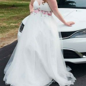 Long Floral Prom Dress